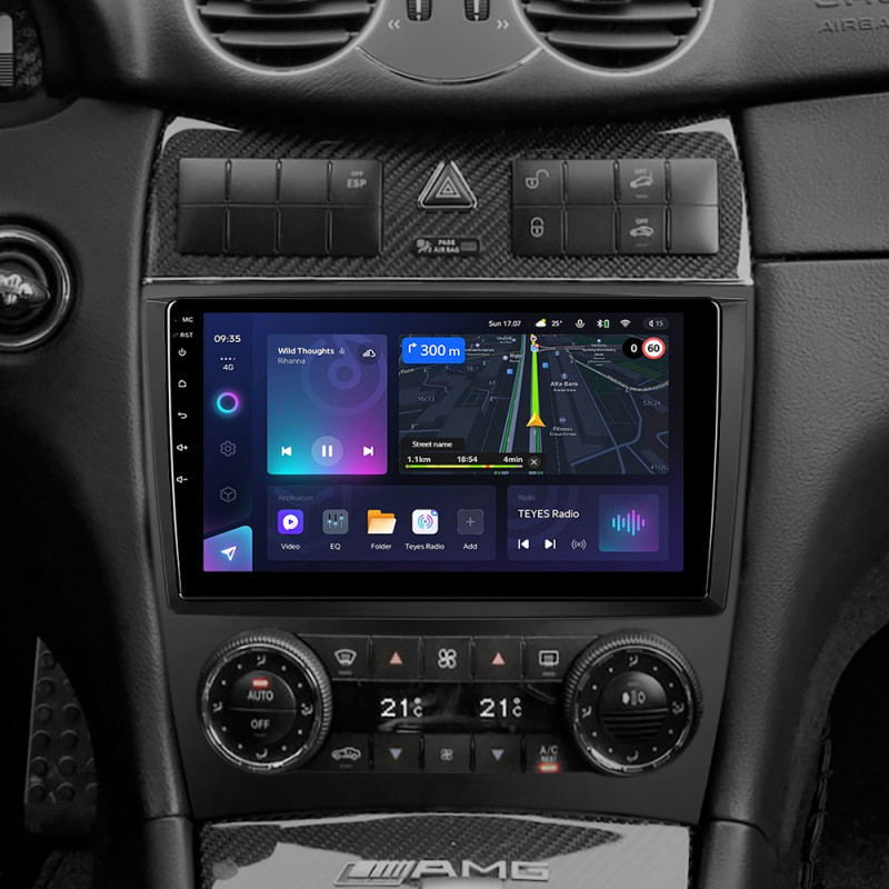 Android head unit Teyes CC3L 4+64 Gb Mercedes Benz C-Class W203 CL203 C209 A209 2004-2011 9" (L2)