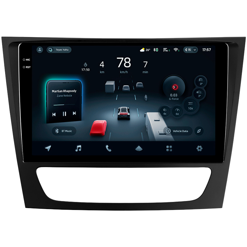 Festplatten-Magnetophon Teyes CC4 Pro 8+128 GB Mercedes-Benz E-Klasse (W211) S211 (2002–2009) CLS-Klasse (C219) (2004–2010) 9