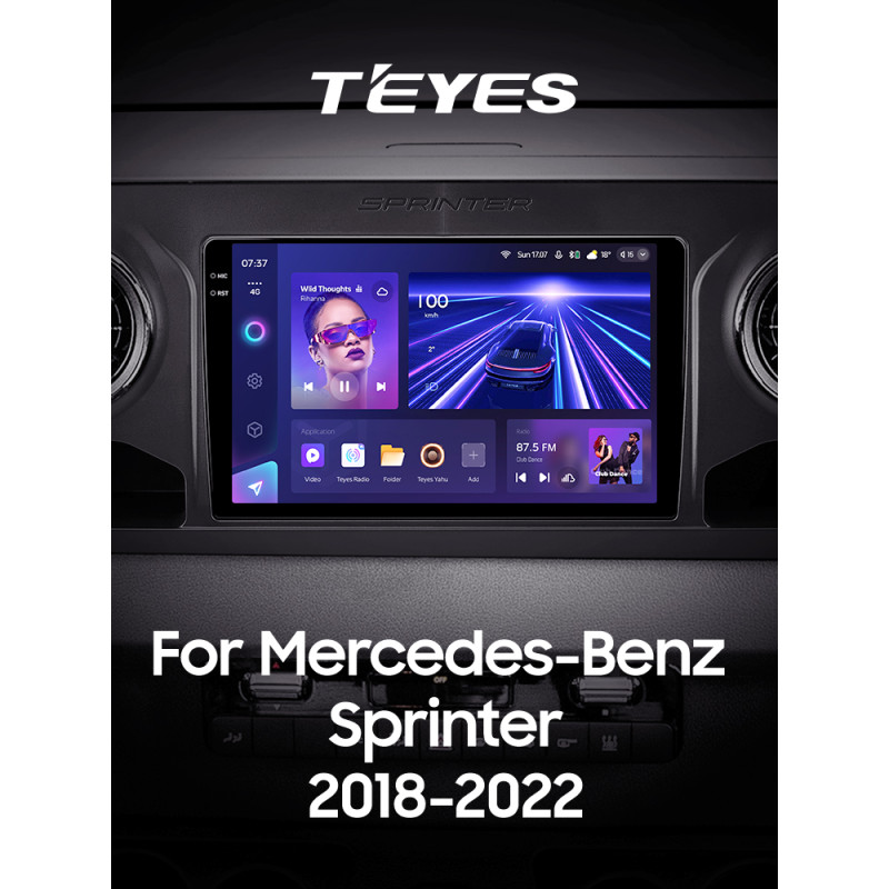 Android head unit Teyes CC3 6+128 Gb with 360° surround view° Mercedes-Benz Sprinter (F1) 2018-2022 10" 2k (L1)