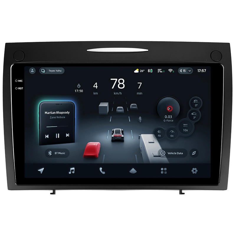 Android head unit Teyes CC4 Pro 12+256 Gb Mercedes-Benz SLK-Class SLK Class R171 2004-2011 9" 2k (L1)