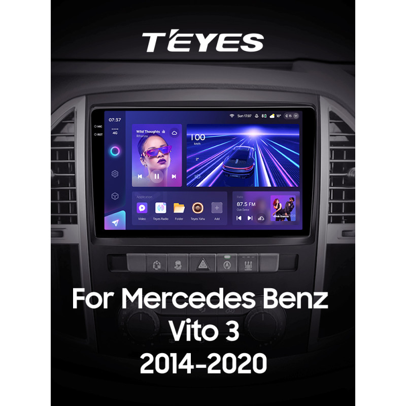 Android head unit Teyes CC3 6+128 Gb Mercedes-Benz Vito 3 W447 2014-2020 10" 2k (L1)