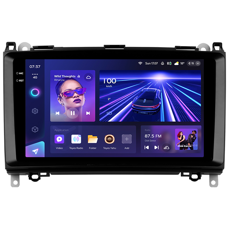Android head unit Teyes CC3 6+128 Gb with 360° surround view° Mercedes-Benz B-Class T245 2005-2011 Vito 3 W447 2014-2020 Vito 2 Viano 2 W639 2003-2 9" 2k