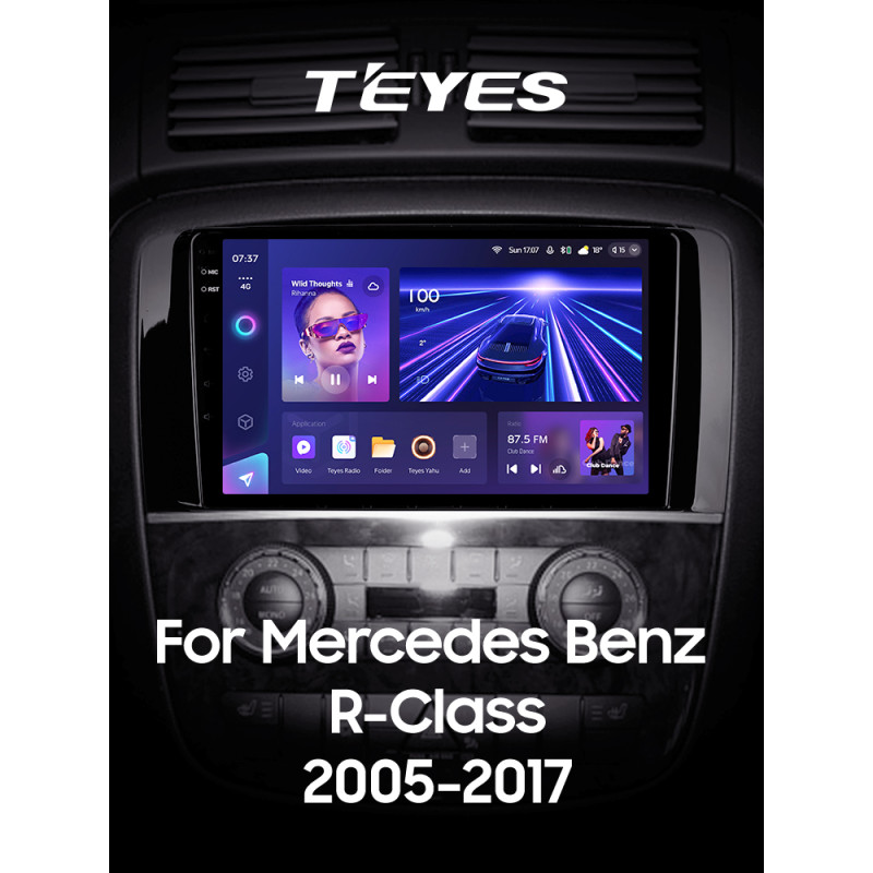 Android head unit Teyes CC3 6+128 Gb Mercedes Benz R-Class W251 R280 R300 R320 2005-2017 (F1) 9" 2k