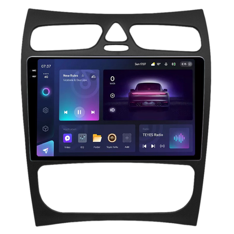 Android head unit Teyes CC3 4+64 Gb Mercedes Benz CLK Class C209 A209 (F2) 2002-2005 9" 2k (L1)