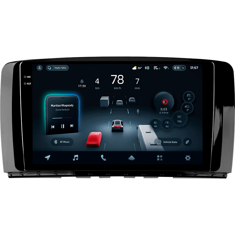 Android head unit Teyes CC4 Pro 12+256 Gb Mercedes Benz R-Class W251 R280 R300 R320 2005-2017 (F1) 9" 2k