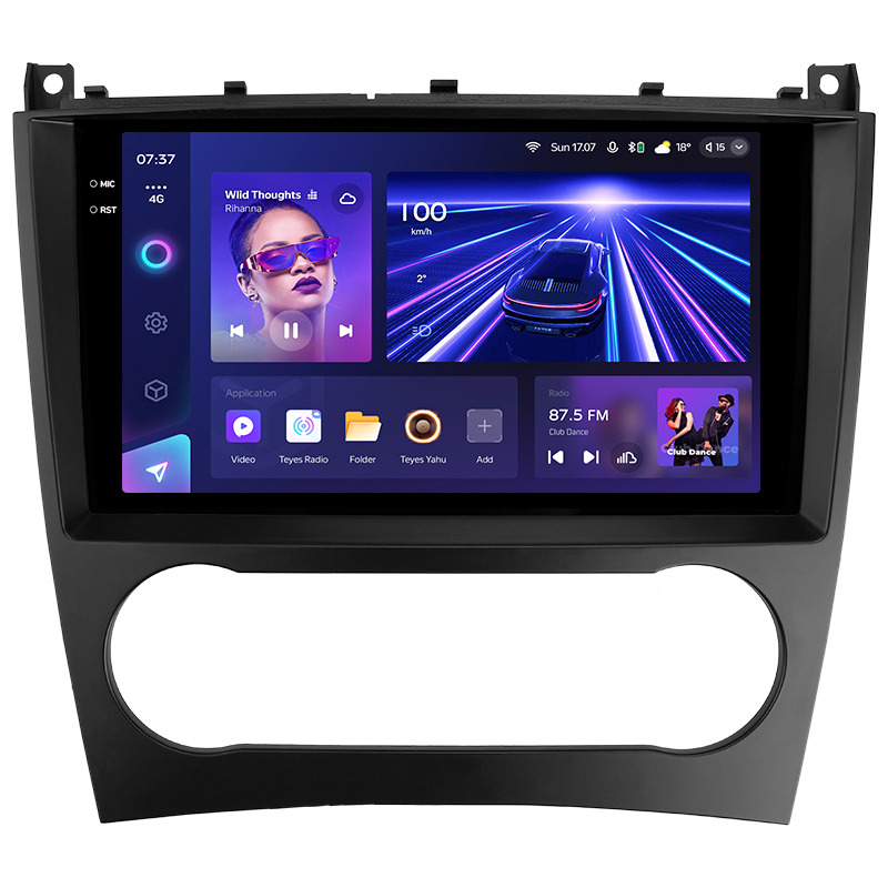 Android head unit Teyes CC3 6+128 Gb Mercedes Benz C-Class W203 CL203 C209 A209 2004-2011 9" 2k (L1)
