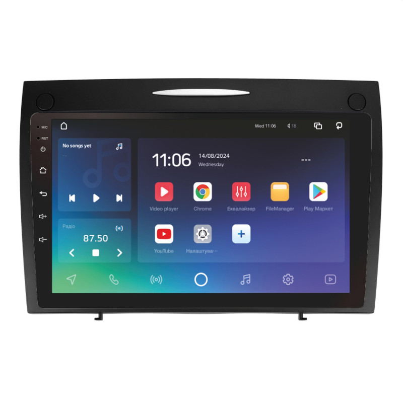 Android head unit SIGMA X9432 ANDROID 10 4+32 Gb 4G DSP Mercedes-Benz SLK-Class SLK Class R171 2004-2011 9" (L1)