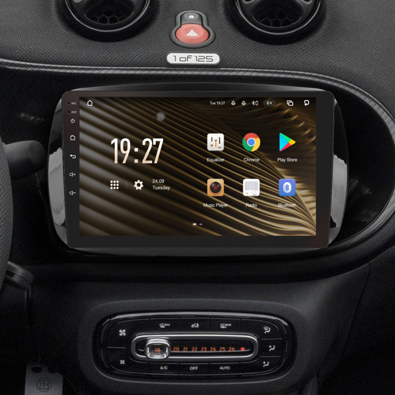 Android head unit SIGMA S9432 ANDROID 10 4+32 Gb 4G DSP Mercedes Benz Smart Fortwo 3 C453 A453 W453 2014-2020 9" (L1)