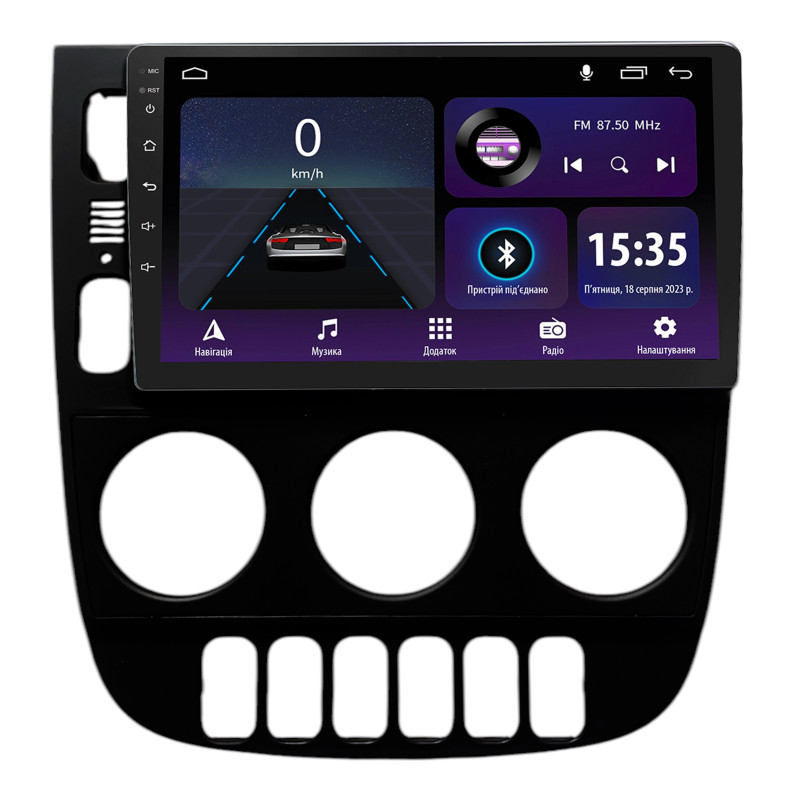 Android head unit SIGMA E9232 ANDROID 10 2+32 Gb Mercedes Benz M-Class ML320 W163 ML320 2003-2005 LHD BLACK 9"