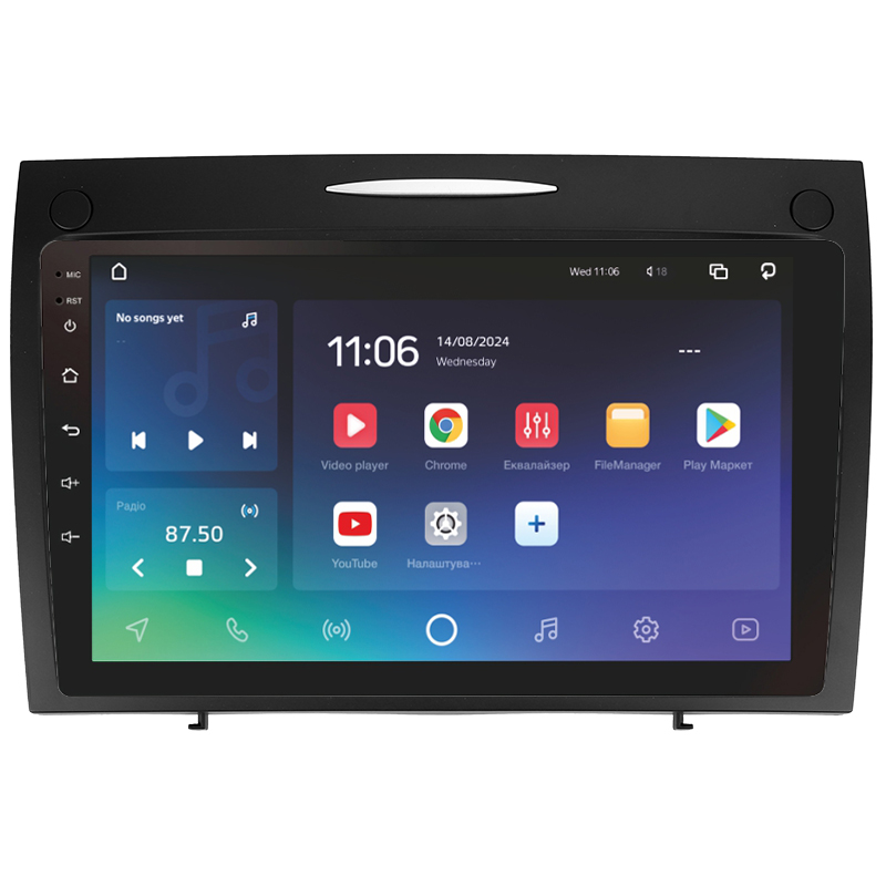 Android head unit SIGMA X9464 ANDROID 10 4+64 Gb 4G DSP Mercedes-Benz SLK-Class SLK Class R171 2004-2011 9" (L1)