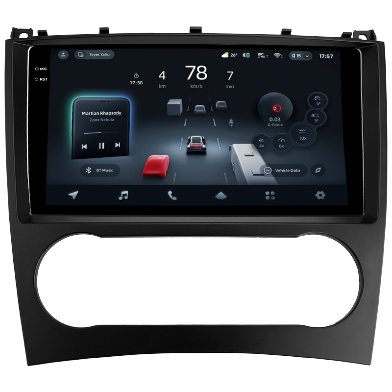 Android head unit Teyes CC4 Pro 8+128 Gb Mercedes Benz C-Class W203 CL203 C209 A209 2004-2011 9" 2k (L2)