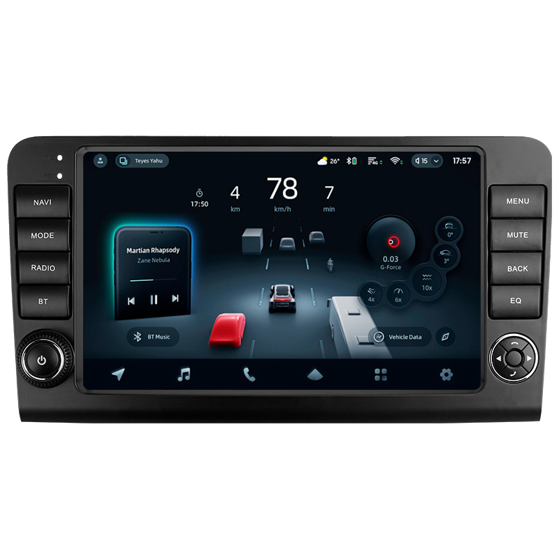 Android head unit Teyes CC4 Pro 8+128 Gb Mercedes Benz ML GL ML350 GL320 X164 2005-2009 (F2) 9" 2k (L1)