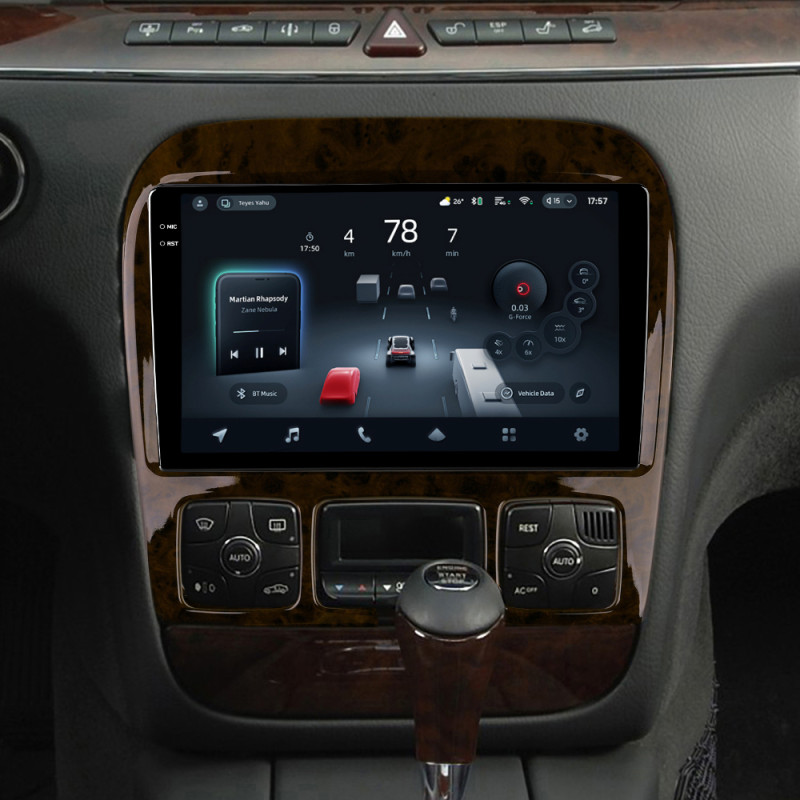 Android head unit Teyes CC4 Pro 12+256 Gb Mercedes Benz S-Class W220 VV220 1998-2005 9" 2k (L1)