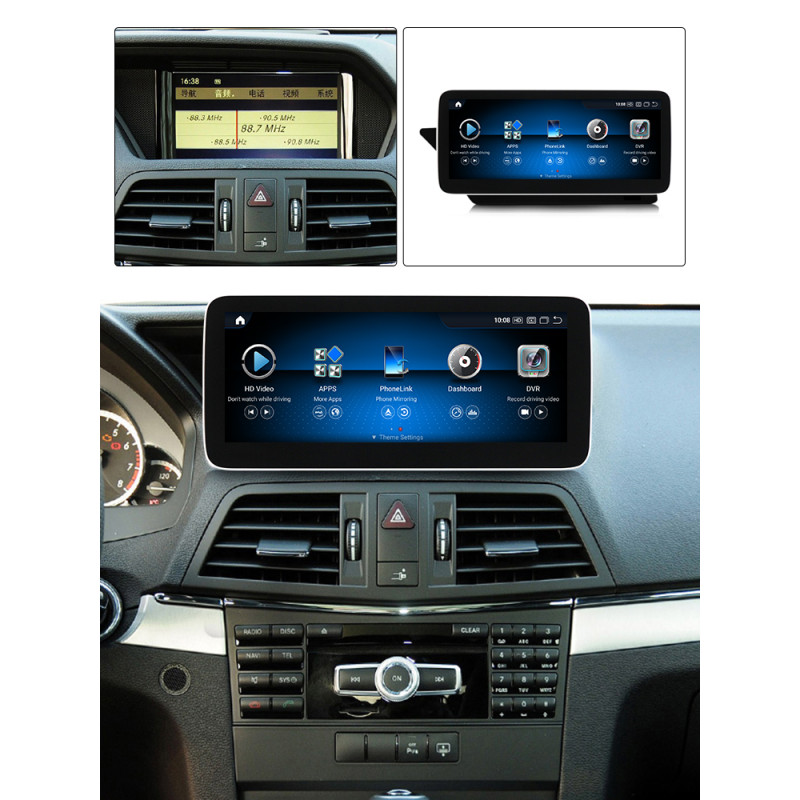Android head unit AMS MERCEDES BENZ E-Class W207 NTG4.0 2009-2012 4+64Gb 12.3"