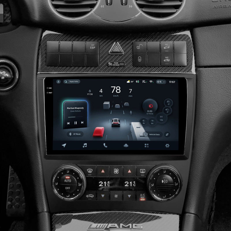 Android head unit Teyes CC4 Pro 8+128 Gb Mercedes Benz C-Class W203 CL203 C209 A209 2004-2011 9" 2k (L2)