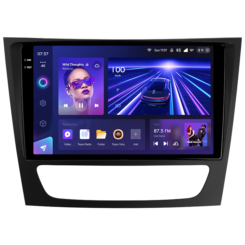 Android head unit Teyes CC3 4+64 Gb Mercedes Benz E Class S211 W211 2002-2009 CLS Class C219 2004-2010 9" 2k
