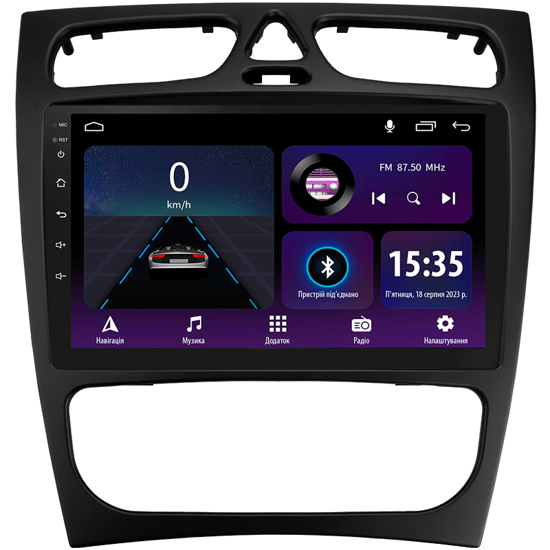 Android head unit SIGMA E9232 ANDROID 10 2+32 Gb Mercedes Benz C Class S203 CL203 W203 (F1) 2000-2004 9" (L1)