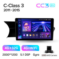 Android head unit Teyes CC3 4+32 Gb Mercedes-Benz C-Class 3 W204 C204 S204 2011-2015 9" 2k (L3)