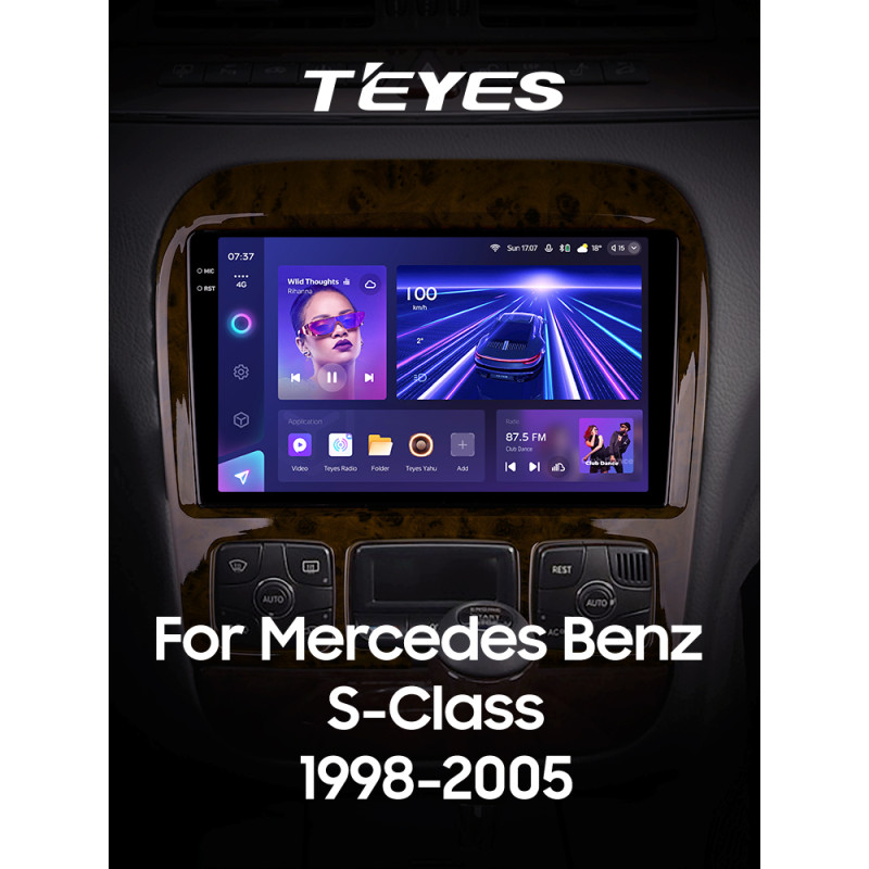 Android head unit Teyes CC3 6+128 Gb Mercedes Benz S-Class W220 VV220 1998-2005 9" 2k (L1)
