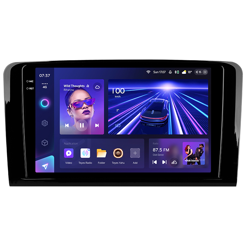 Android head unit Teyes CC3 4+32 Gb Mercedes Benz ML GL ML350 GL320 X164 2005-2009 (F1) 9" 2k