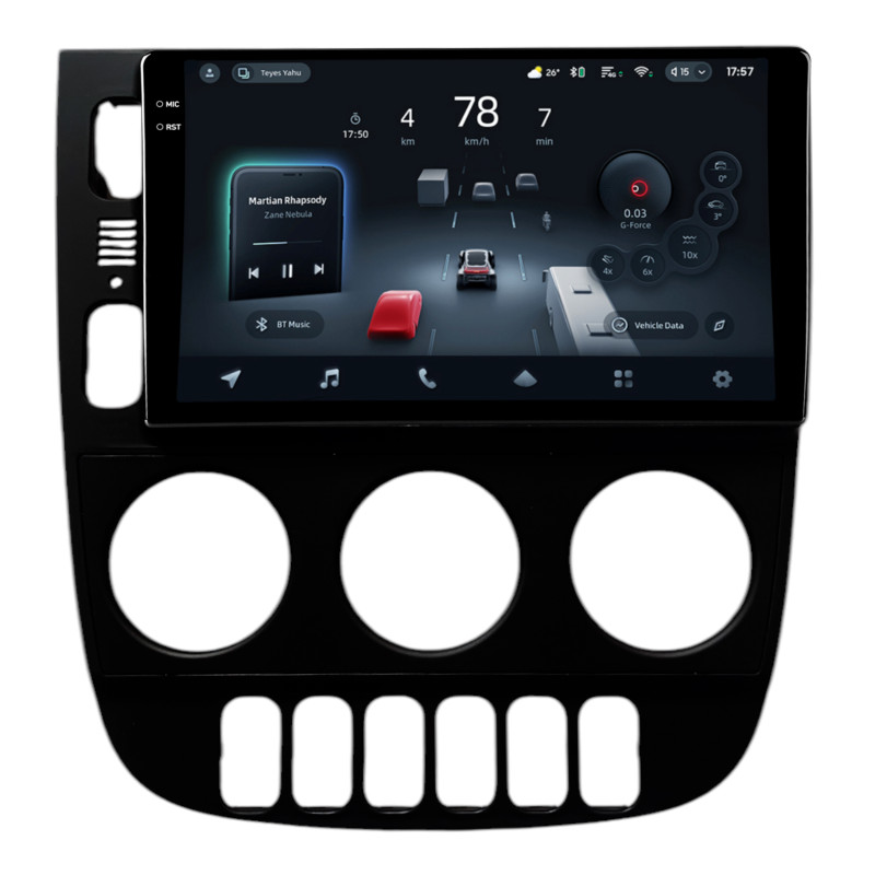 Android head unit Teyes CC4 Pro 12+256 Gb Mercedes Benz M-Class ML320 W163 ML320 2003-2005 LHD BLACK 9" 2k