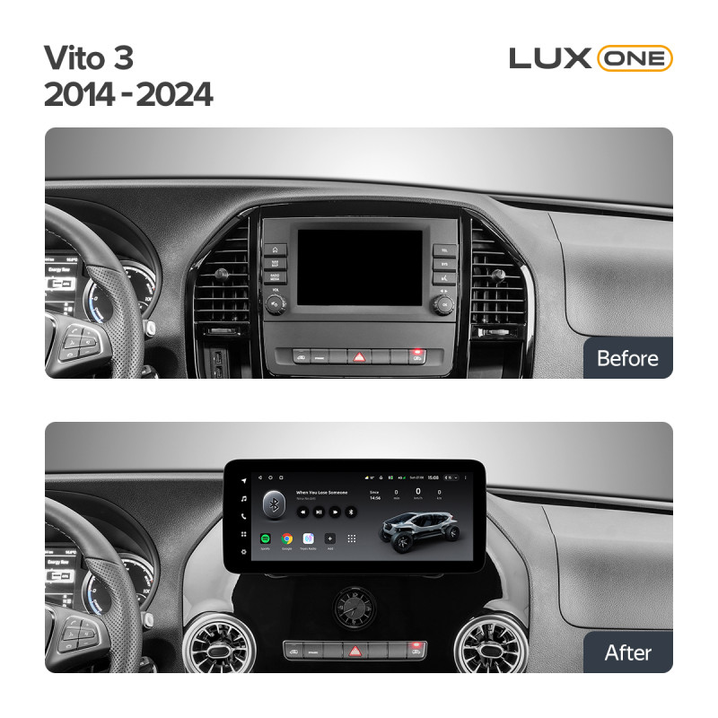 Štátní magnetofon Teyes LUX ONE 4+32 GB Mercedes-Benz Vito/Viano 2014–2021, 12,3