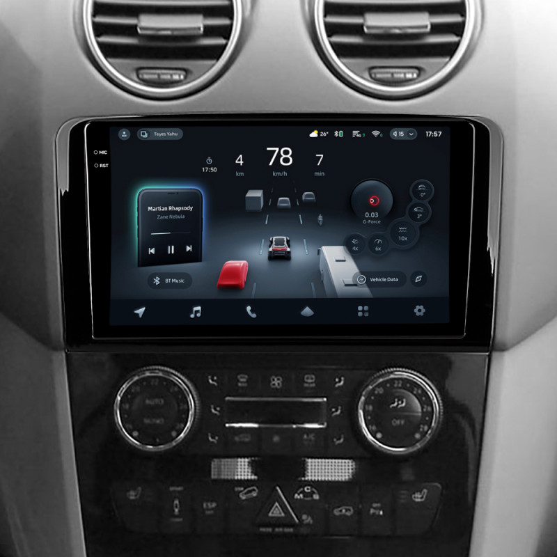Android head unit Teyes CC4 Pro 12+256 Gb Mercedes Benz ML GL ML350 GL320 X164 2005-2009 (F1) 9" 2k
