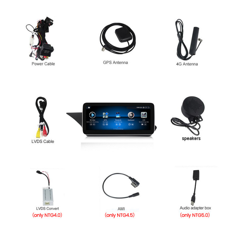 Android head unit AMS MERCEDES BENZ E-Class W212 NTG4.5 2013-2014 4+64Gb 12.3"