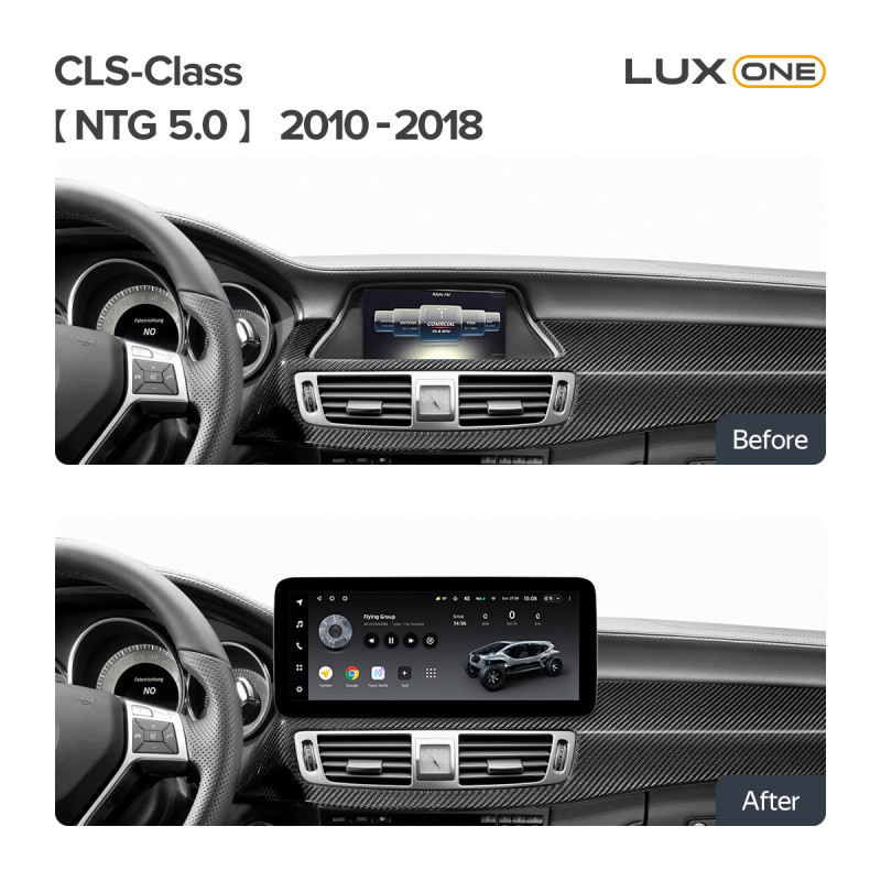 Android head unit Teyes LUX ONE 6+128 Gb Mercedes Benz CLS-Class C218 X218 W218 NTG 5.0 2010-2018 12.3"