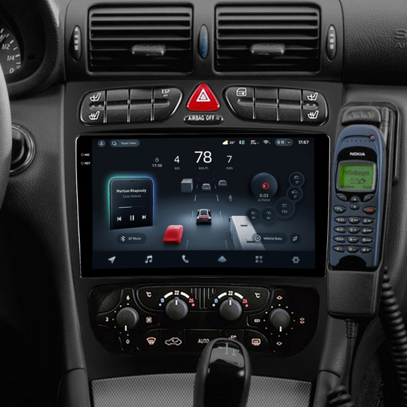 Android head unit Teyes CC4 Pro 8+128 Gb Mercedes Benz C Class S203 CL203 W203 (F1) 2000-2004 9" 2k (L1)