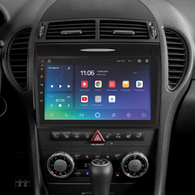 Android head unit SIGMA X9432 ANDROID 10 4+32 Gb 4G DSP Mercedes-Benz SLK-Class SLK Class R171 2004-2011 9" (L1)
