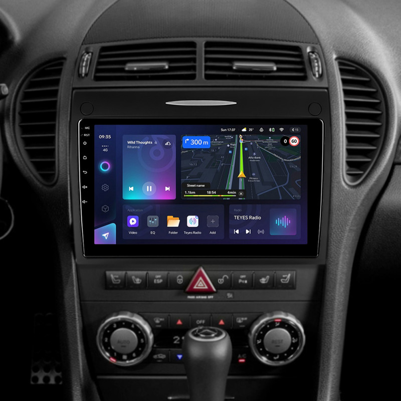 Android head unit Teyes CC3L 4+64 Gb Mercedes-Benz SLK-Class SLK Class R171 2004-2011 9" (L1)