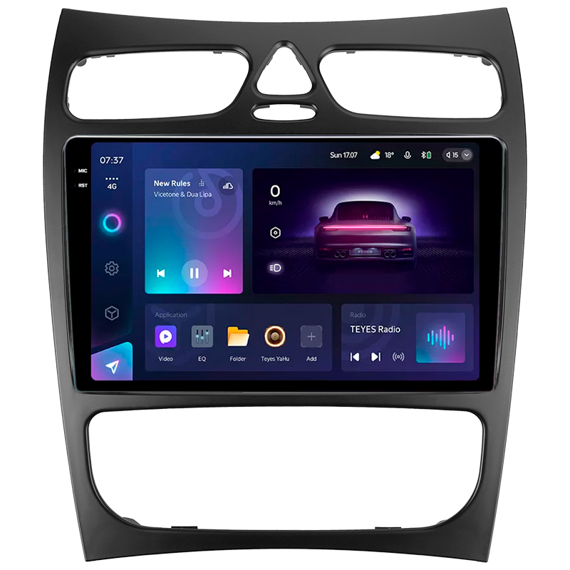 Android head unit Teyes CC3 4+32 Gb Mercedes Benz CLK Class C209 A209 (F2) 2002-2005 9" 2k (L1)