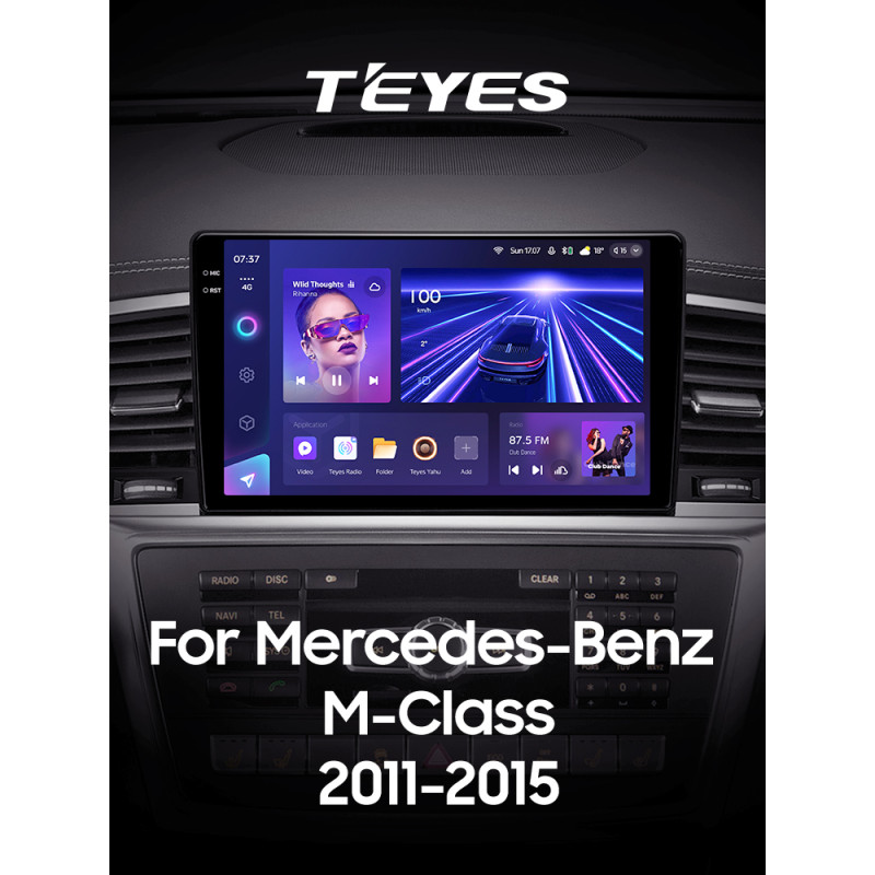 Android head unit Teyes CC3 4+32 Gb Mercedes-Benz M-Class M Class W166 ML 2011-2015 9" 2k (L3)