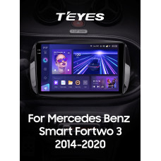 Android head unit Teyes CC3 4+64 Gb Mercedes Benz Smart Fortwo 3 C453 A453 W453 2014-2020 9" 2k (L1)