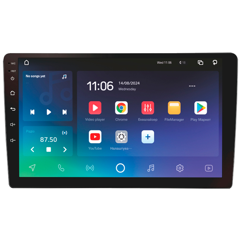 Android head unit SIGMA X9432 ANDROID 10 4+32 Gb 4G DSP Mitsubishi Outlander 1 2002-2008 (F2) 9"