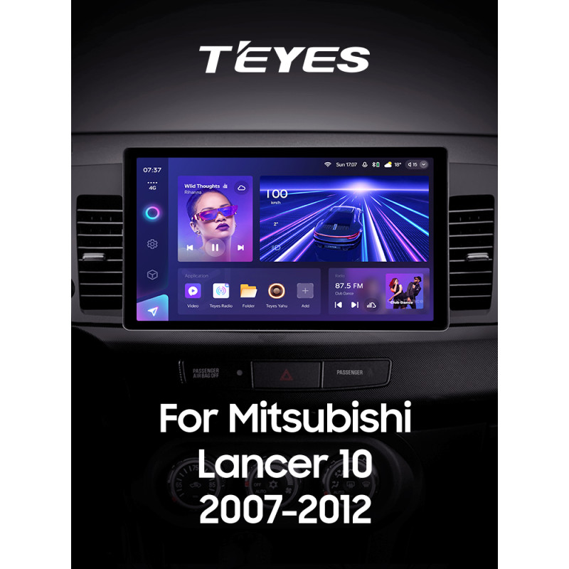 Android head unit Teyes CC3 4+32 Gb Mitsubishi Lancer 10 CY 2007-2012 (A) 13" 2k