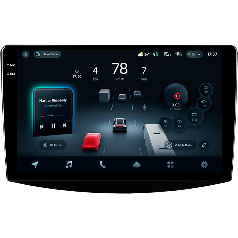 Android head unit Teyes CC4 Pro 12+256 Gb Mitsubishi Grandis 1 2003-2010 (F1) 9" 2k