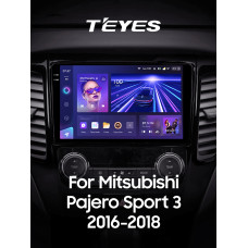 Android head unit Teyes CC3 6+128 Gb with 360° surround view° Mitsubishi Pajero Sport 3 2016-2018 9" 2k