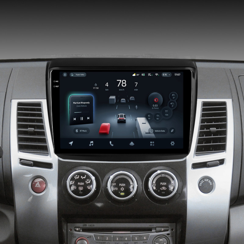 Android head unit Teyes CC4 Pro 12+256 Gb Mitsubishi Pajero Sport 2 L200 Triton 2008-2016 (CAN BUS) 9" 2k (L1)