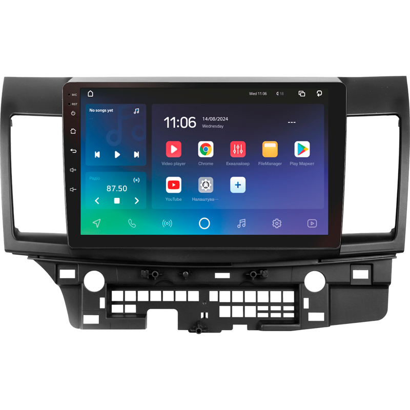 Android head unit SIGMA X10432 ANDROID 10 4+32 Gb 4G DSP Mitsubishi Lancer 10 CY 2007-2012 (A) 10"