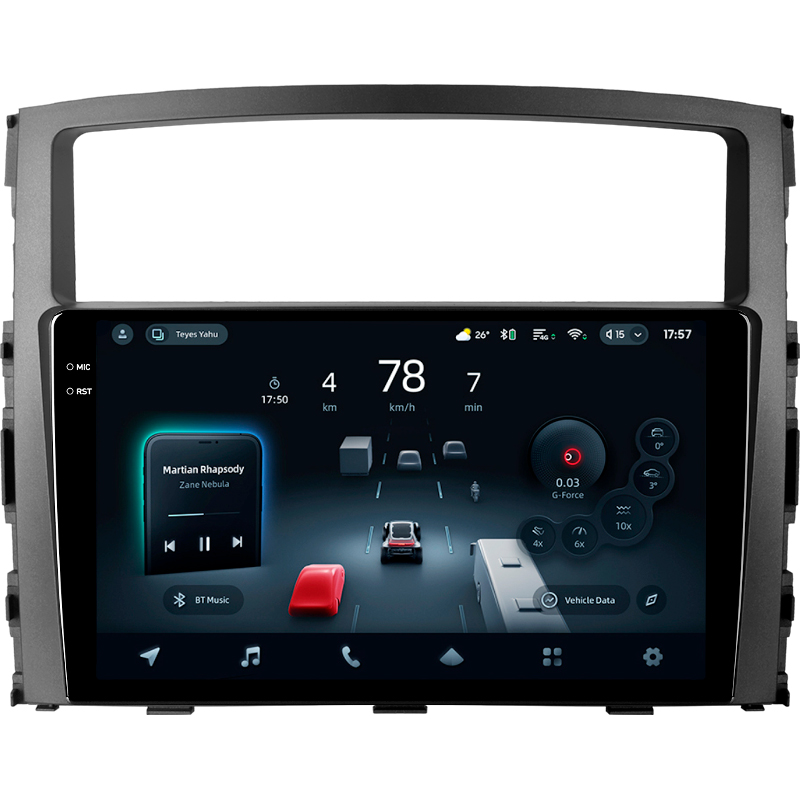 Android head unit Teyes CC4 Pro 12+256 Gb Mitsubishi Pajero 4 V80 V90 2006-2024 9" 2k