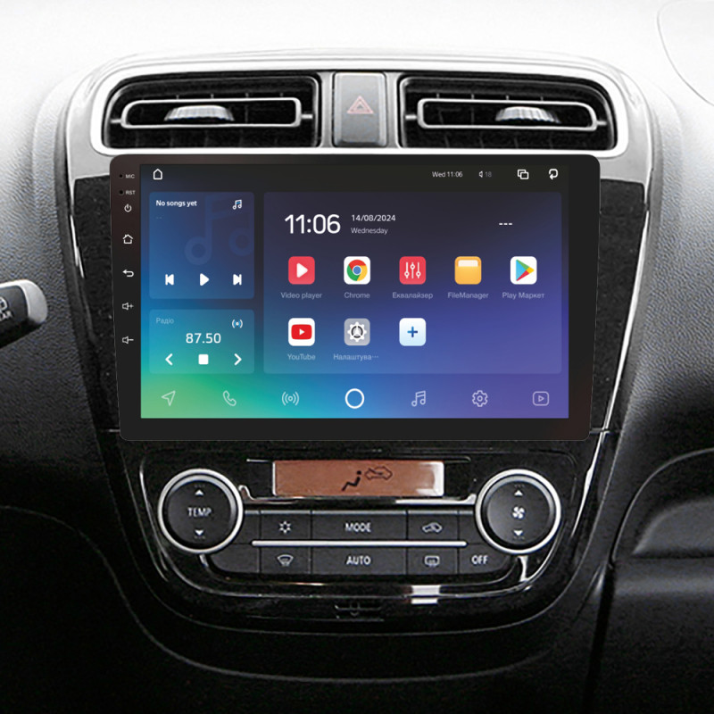 Android head unit SIGMA PRO 9464 ANDROID 10 4+64 Gb 4G DSP Mitsubishi Mirage 6 2012-2018 9"