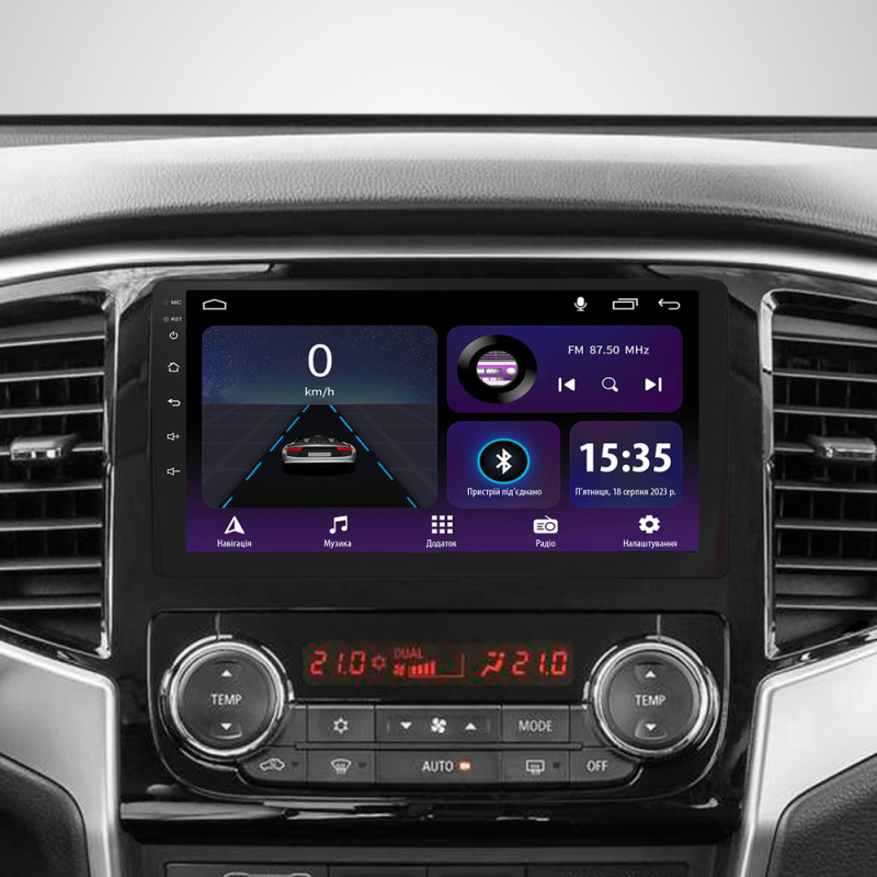 Android head unit SIGMA E9232 ANDROID 10 2+32 Gb Mitsubishi L200 5 2018-2020 (F1) 9"