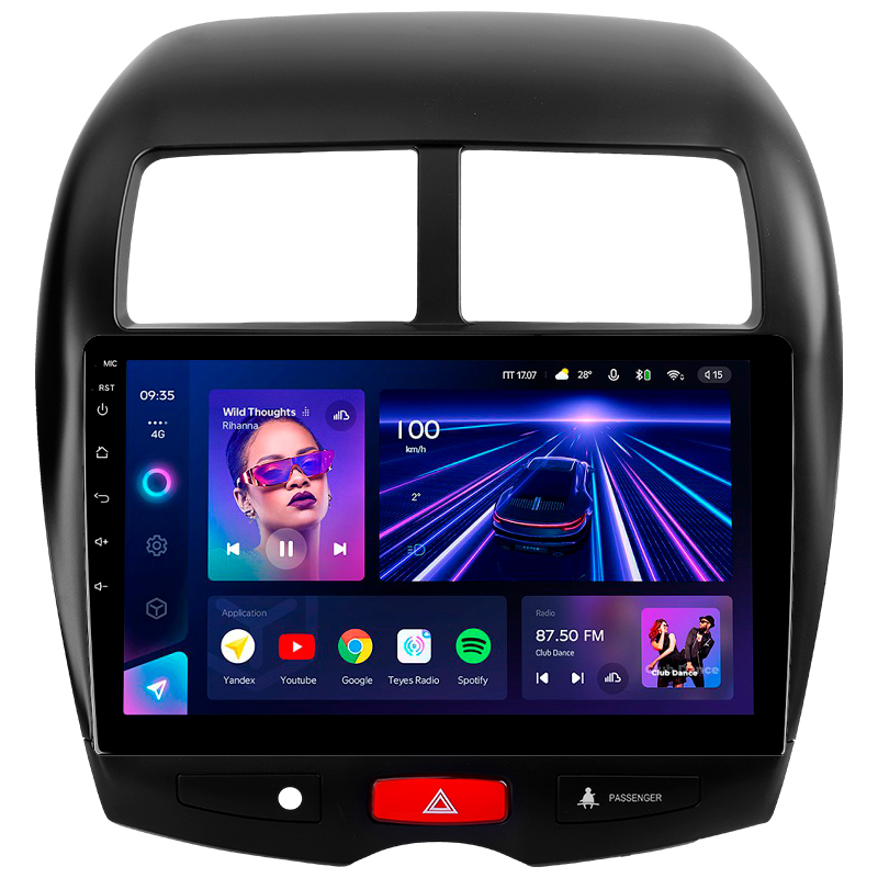 Android head unit Teyes CC3 4+32 Gb Mitsubishi ASX 1 2010-2016 (A) 10"