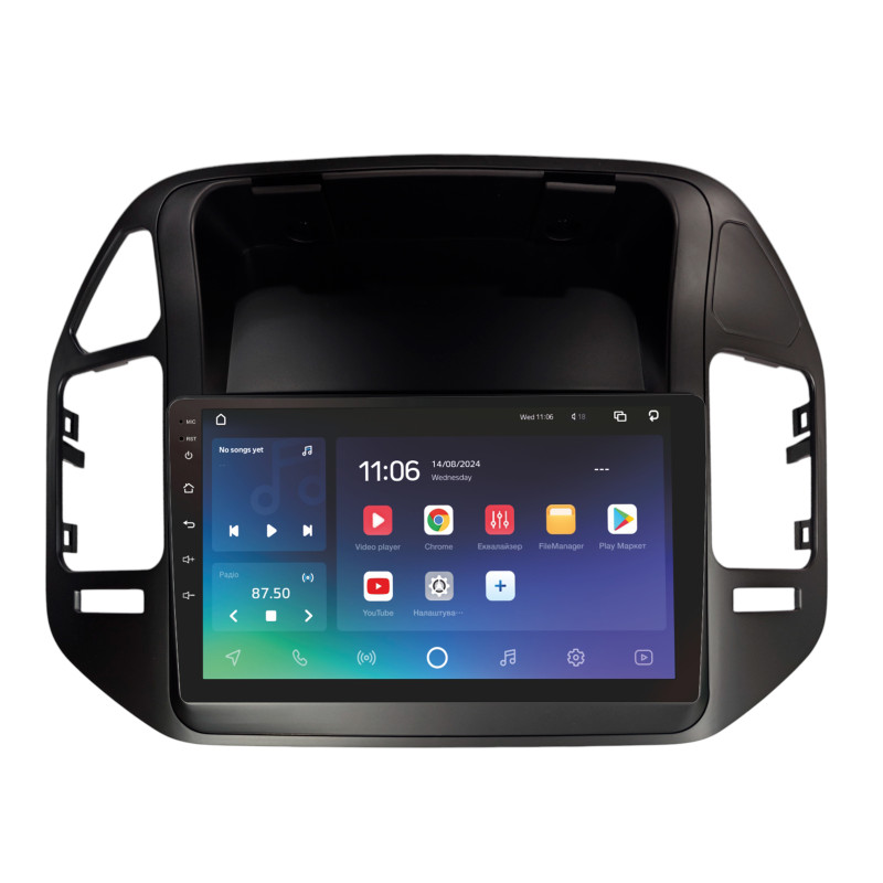 Android head unit SIGMA X9432 ANDROID 10 4+32 Gb 4G DSP Mitsubishi Pajero V73 V70 V60 2004-2011 Black 9"