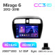 Android head unit Teyes CC3 4+64 Gb Mitsubishi Mirage 6 2012-2018 9" 2k