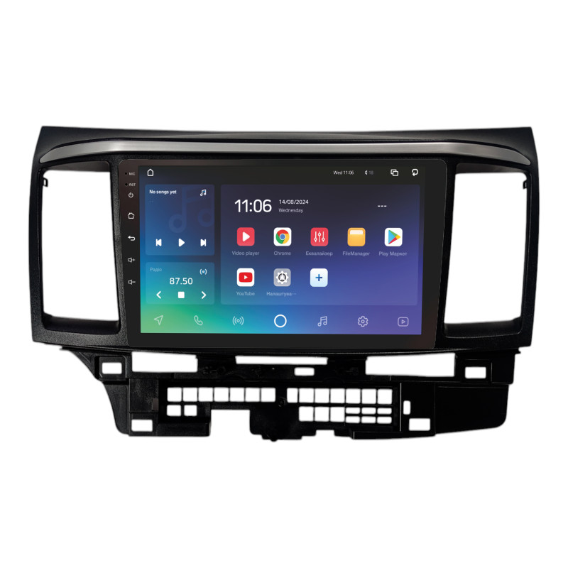 Android head unit SIGMA X9432 ANDROID 10 4+32 Gb 4G DSP Mitsubishi LANCER 2010-2016 9"
