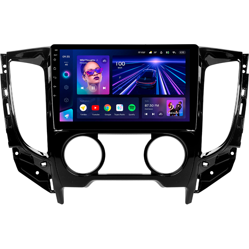 Štátní magnetofon Teyes CC3 4+32 GB pro Mitsubishi L200 5 (F2) (Automatické klimatizace) 2015–2019, 9