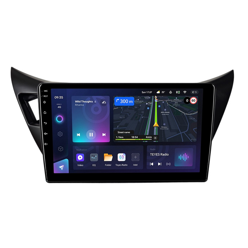 Android head unit Teyes CC3L 4+64 Gb Mitsubishi LANCER LX GLX 2001-2007 LHD, Black 9"